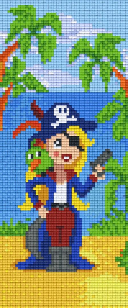 Pirate Girl Three [3] Baseplate PixelHobby Mini-mosaic Art Kit image 0